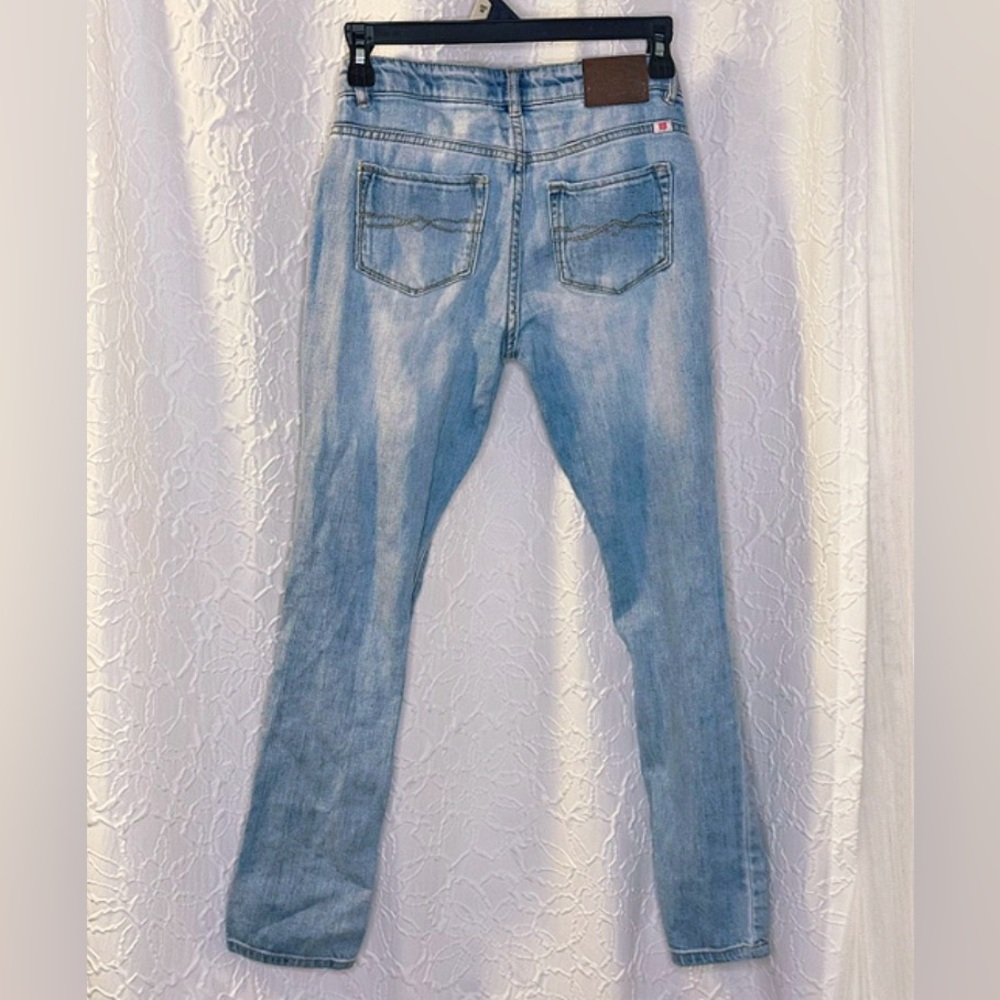 Lucky Brand Light Blue Ripped Zoe jeggings size 14 girls - Picture 3 of 10